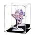 Acrylic Display Case Clear Action Figure Display Case with Mirrored Back, Dustproof Storage Display Box Alternative Glass Case for Collectibles Figures Models Doll Toys (8x8x10 inch, 20x20x25 cm)
