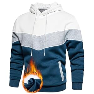 Unisex hoodie Patchwork fleecetrui Lange mouw Kleurblok Sweatshirt Sport Uitloper Hoody Casual tops met zak voor mannen Dames M-XXL