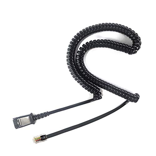IPD U10 Bottom Headphones Adapter Intended for Plantronics Headsets for All Cisco IP 6800,7800,8000 and Some 7900 Series U10 Durable Headphones Wired with RJ9 Cable Jack Compatible