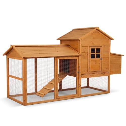 CHURRZZ 84.6" Wooden Chicken Coop for 4-6 Chickens (CHURRZZ 84.6 in Coop)