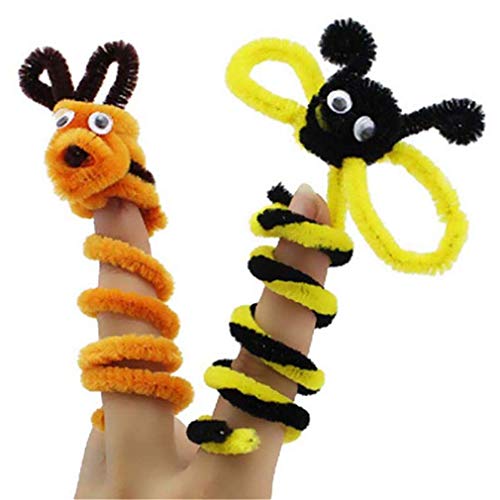 100 peças de limpadores de cachimbo Artes Tinsel Hastes de Chenille Cores Sortidas Perfeito para pro