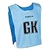 FORZA Pro Reversible Netball Bibs [Pack of 7] | 2-in-1 Design with 5 Color Combinations - Ideal for Schools & Sports Clubs (Blue & Sky Blue, Large)