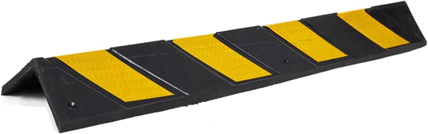Reflective Corner Protector with Yellow Stripes, L-Shaped Rubber Corner Protector, Garage Corner Protector(10pcs-150cm)