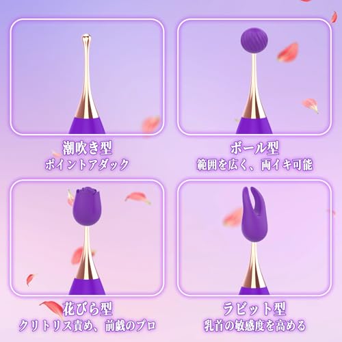 Sexybaby 4in1潮吹きバイブ-「秒速イキ！性感帯開発＆潮吹き女王様」-大人のおもちゃ女性用-ローター-「10種類パワフルな振動＆周波25000回/分！」 バイブ 女性用 中いき 初心者 性的欲望を満たすアダルトグッズの革新的な体験 電マ アダルトグッズ 人気 クリトリス 潮吹き gスポット開発用 女性 乳首責め 男女兼用 静音防水 - 画像4
