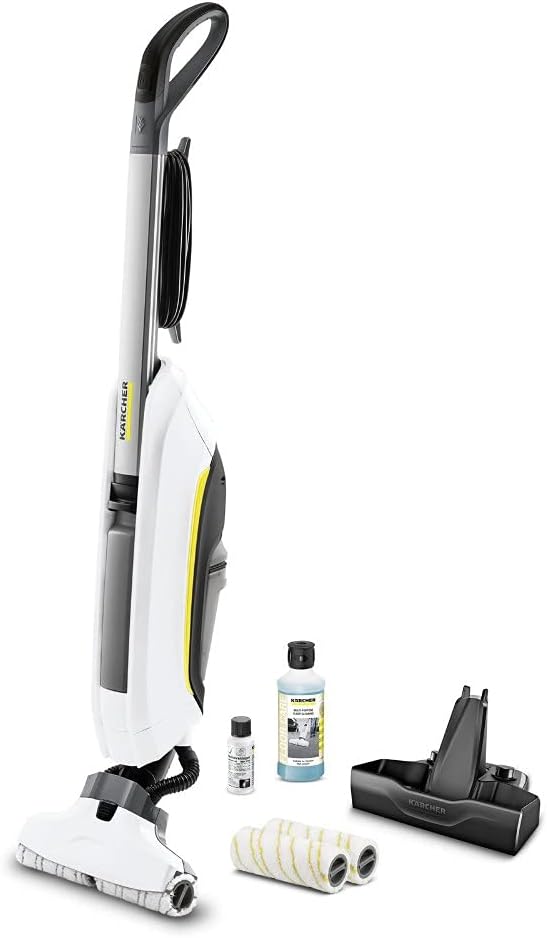 Fc 5 Premium Hard Floor Cleaner-Vac&Mop 2-in-1 Function (White),400 Milliliter,HEPA Filter
