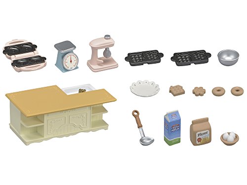 Sylvanian Families - Kitchen Island Jogo Conjunto de Cozinha, 3+ Anos, Multicor, 5442
