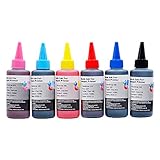 エプソン EPSON 全機種対応 100ML容量 詰め替えインク 染料６色セット（染料BK/C/M/Y/LC/LM） 互換ユニバーサルインク