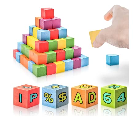 Image of Wooden Square Cubes (1.5 Inch x 1.5 Inch) for Art and Craft - Wood Blocks, Cube Blocks (60 Pieces)
