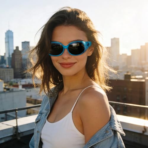 Image of HAOLOTA Polarized Sunglasses for Men Women Designer Driving Glasses Lightweight UV400 Protection