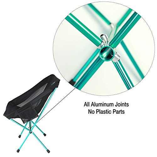 FE Active Silla de Camping Plegable - Silla para Exteriores Compacta, Ligera y Portátil. Silla de Camping para Adultos y Niños. Ideal para Viajes, Mochileros, Pesca, Playa | Diseñada en California