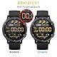 Beukei Panzer Schutz Glas für Garmin Vivoactive 5, 3 Stück Handyglas[Anti-Kratzen][Sans Bulless][9H Härte] Display Schutzfolie