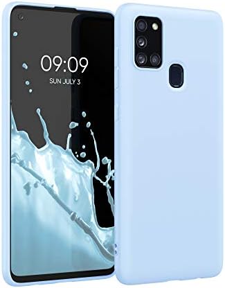kwmobile TPU Case Compatible with Samsung Galaxy A21s - Case Soft Slim Smooth Flexible Protective Phone Cover - Light Lavender