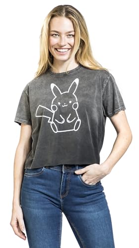 T-Shirt Gaming Di PokéMon - Pikachu - S A Xxl - Donna - Grigio - 2