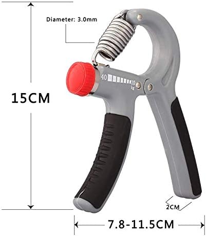 CellDeal Hand Power Grip Exerciser 10-40Kg Forearm Strength Training Adjustable Heavy