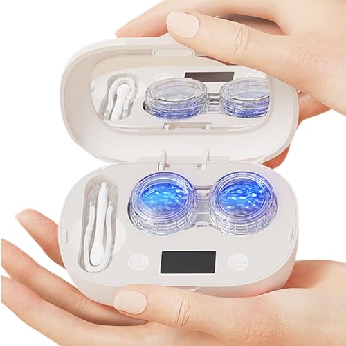 Limpiador ultrasónico de lentes de contacto pequeño y recargable para hogar