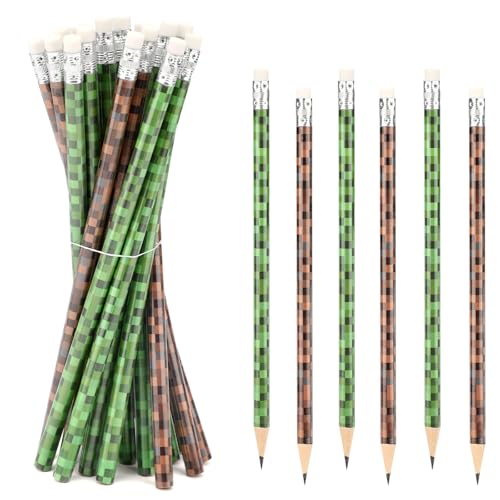 Ya en mundofriki.es: 20uds Lápices de Píxeles, Diseño Píxeles Lápices Madera con Borrador Ideales para Bolsas Regalo Fiesta Como Recompensa para la Escuela la Oficina y el Aula