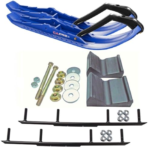 C&A Pro Blue TMX Snowmobile Skis w/ 8