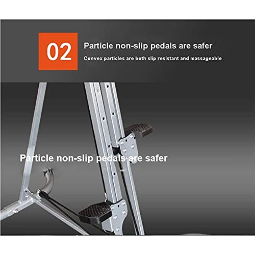 Image of Fitness Exercise Step Climber Indoor Vertical Climbing Exercise Machine Adjustable Stepper Trainer for High-Intensity in