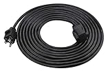 Prime Wire & Cable EC502615 15-Foot 16/3 SJTW Indoor and Outdoor Extension Cord, Black