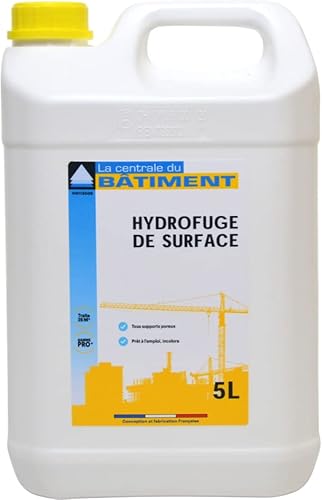 Hydrofuge de Surface Toiture, Façade, Mur, Terrasse et Sol 5L (=25m²) Incolore - La Centrale du Bâtiment - Polyuréthane - Sealant - Surface Sealant - Bricolage