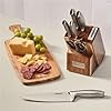 Cuisinart 7 Pc Stainless Steel Essentials Cutlery Block Set with Built in Sharpener