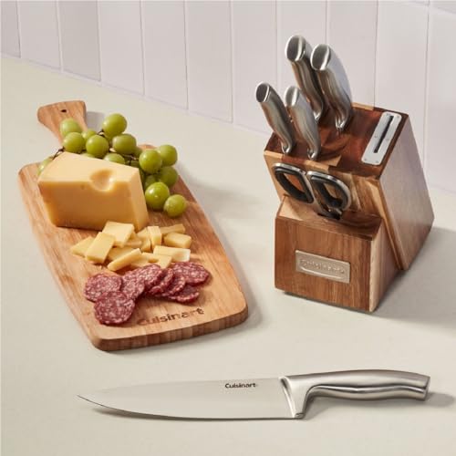 Cuisinart 7 Pc Stainless Steel Essentials Cutlery Block Set with Built in Sharpener by Cuisinart - Image 3