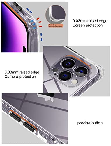 Xiusiteli Iphone 14 Pro Case Clear With Adjustable Strap Crossbody Nylon Lanyard Anti-Yellow Anti-Scratch Anti-Drop Thin Slim Transparent Tpu Shockproof Protective Phone Case Cover For Iphone14Pro #TOP3