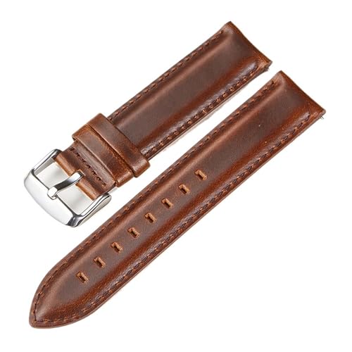 [X] voh 22mm U[EHb`Xgbv NCbN[X XvOo[ 20mm vXgbv KSamsung Galaxy WatchɓK voh(Brown-silver buckle,Watch 42mm)