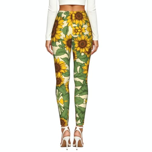 Leggings de girasol para mujer: mallas suaves de deporte y uso diario 3