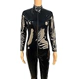 ★ Diese Art von exquisitem PVC-Kunstleder ist sehr hoch, was den Komfort, Haltbarkeit, sehr komfortable, hohe Qualität und nasses Erscheinungsbild gewährleisten kann, was Sie super sexy und attraktiv mit gutem elastischem Stoff, weich und angenehm zu attraktiv machen können.