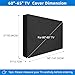 Outdoor TV Cover 60 to 65 inch Weatherproof,600D Waterproof Full Protection TV Outdoor Covers for Outside Flat Screen TV, Black, Cover Size 58''W x 37''H x 5