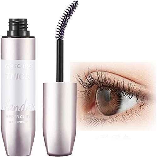 SYUUD Máscara Resistente al Agua de Larga duración con Rizo de Fibra 4D, Rizo Duradero, sin Manchas, sin grumos, Resistente al Agua Gruesa, máscara para el Sudor, máscara para alargar y Dar Volumen Cover