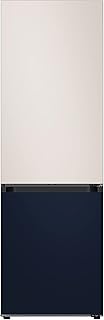 Samsung Frigorifero Bespoke F-RB34D153934, Frigorifero Combinato No Frost Satin Beige/Navy, 230 Litri Frigorifero, 114 Litri Congelatore, 204 kWh/Anno