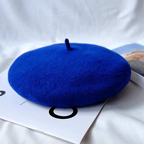 Image of Klong Women Wool Beret Hat French Style Solid Color