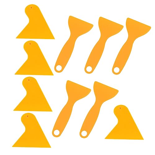 TIDTALEO 10pcs Triangle Scraper for Car Film Application Ergonomic Tools for Bubble Removal Lightweight and Portable Vehicle Film Sticking Accessories for Car Enthusiasts and Projects