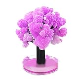 Magic Sakura Miniature Tree, Novelties Paper Tree Flowering, 9.4x14cm Magic Growing Tree Desktop Cherry Blossom Educational Toys, Pink