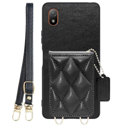 LOOF SWEET-SHELL SHOULDER �{�v �J�[�h�z���_�[ �X�}�z�P�[�X for Xperia Ace III �p �P�[�X �J�o�[ �V�����_�[ �����O �X�g���b�v �X�}�z�V�����_�[ �X�g���b�v�z�[�� �J�[�h���[ �w�� �J�[�h���� �V�F�� �w��