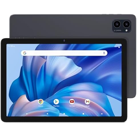 ApoloMedia 10" Tablet, 2024 Android 13 with Octa-core Processor, 8(4+4) GB&64GB Storage(Expand to 512GB), Metal Casing Upgrade, Dual Camera 5+13 MP Camera, WiFi 6&Bth 5, 5000mAh Battery Cover