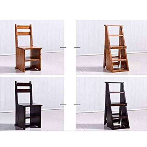 Taburete de escalada plegable en madera maciza multifunción para hogar 5