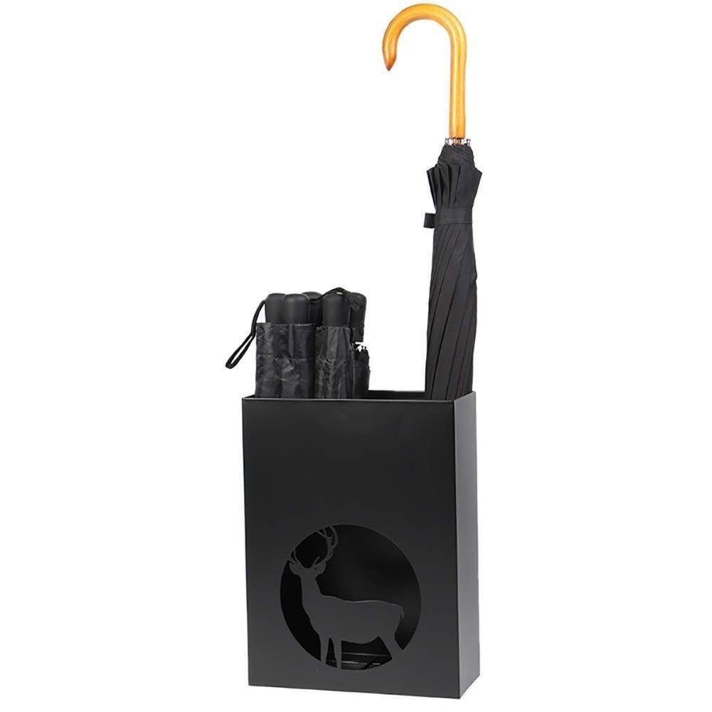 Porte-parapluie métal noir et blanc mini boîte de rangement pour canne de marche