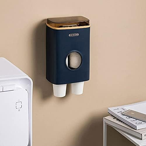 Barrel Type Punch-free Dust-proof Visual Household Cup Taker Universal Disposable Paper Holder for Drinking Fountains