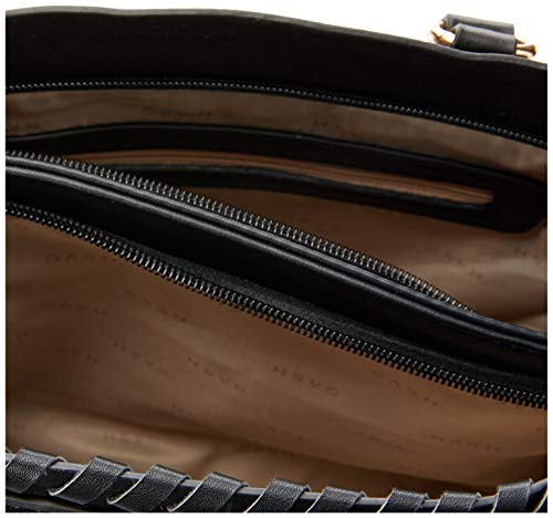 Bolsa Rigida de Mão e Ombro Gash, Preta, Feminino