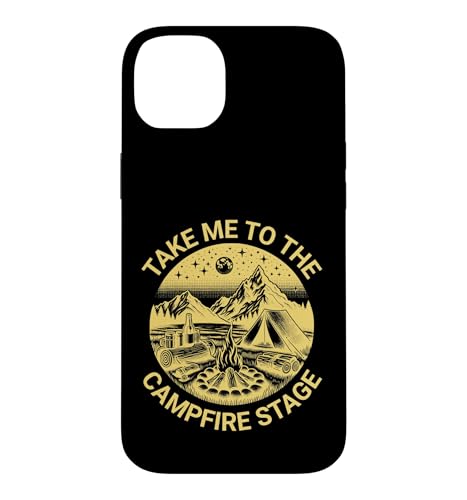 Fun Folk Music Camping Trip Take Me To The Campfire Stage �X�}�z�P�[�X iPhone 14 Plus �p