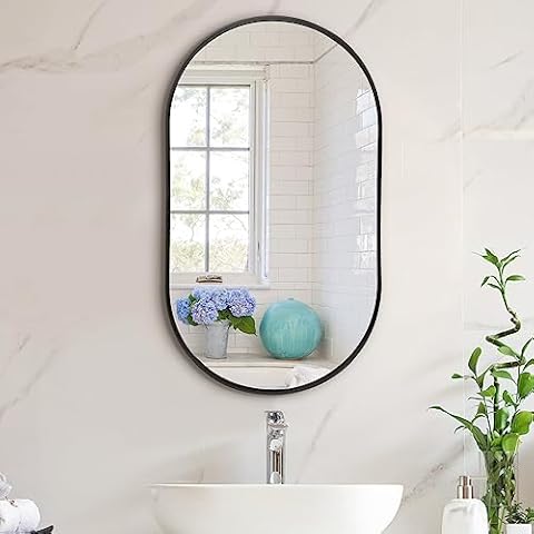 Warmiehomy Oval Wall Mounted Mirror Cover