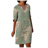 MICKURY Braut Zweiteiler Charleston Kleid Abschlussball Kleider Satin brautkleid konfirmationskleider 2022 Wetlook Kleider 50er Jahre Kleider Damen Kleider hochzeitskleider Cinderella Glitzer(Grün,S)