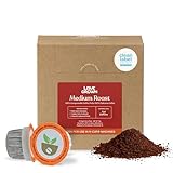 Love Grown Compostable Coffee Pods - Compatible With Most Major Coffee Pod Brewers - 100% Arabica, Plastic-Free, Non-GMO - Medium Roast, Box of 15