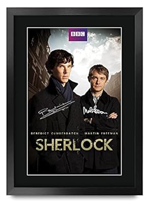HWC Trading Regalos A3 Vie Sherlock Benedict Cumberbatch Impreso Autógrafos De Imágenes Para Los Entusiastas De La Televisión Autografió - A3 Enmarcada | Ya disponible en tu tienda friki favorita! En mundofriki.es!