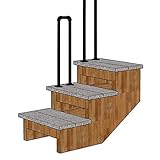 Treppengeländer Geländer Handläufe Außentreppen Haltegriff-Unterstützung Schmiedeeisen Brüstungsgeländer Matt-schwarz handlaufhalter, Multi-Size Optional