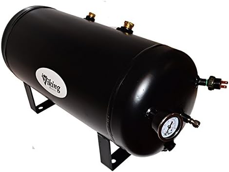 Miniatura 4 de Viking Horns Super Loud Kit de bocina de aire de tren de tres trompetas de 170 decibeles, con compresores de aire duales de 200 PSI V103C2X-6-12307