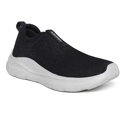 Image of Action | Athleo | WALKER-113 | Men's | Slip-On | Walking | Shoe | Breathable | Flexible | Lightweight | Comfortable | Sports | Shoes
